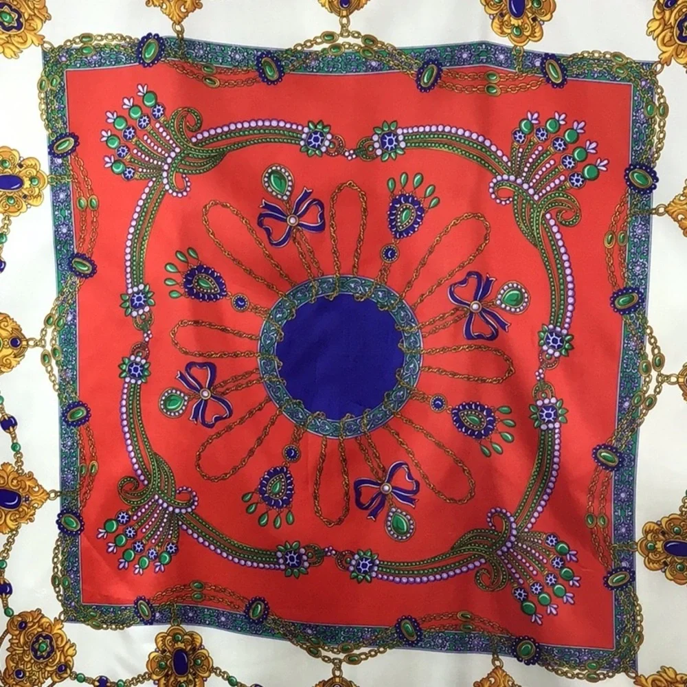 Vintage Berkshire jewels and bows scarf
